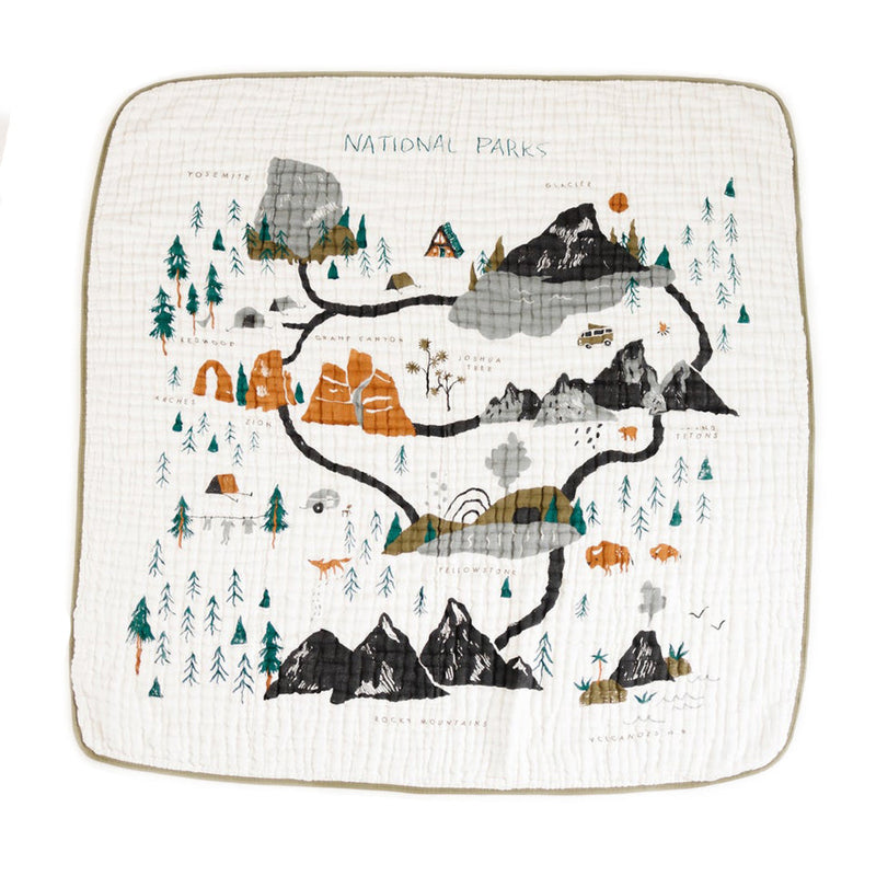 Clementine Kids muslin quilt in National Parks