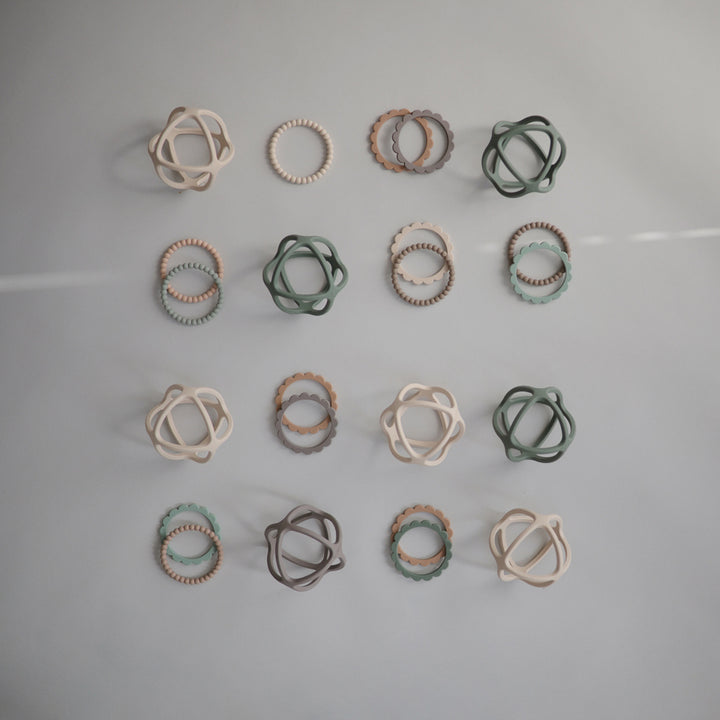 Mushie teething toys for infants offering a safe and gentle teething experience