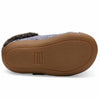 lifestyle_1, TOMS Tiny Navy Chambray Kid's House Slippers tan sole