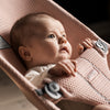 infant grasping babybjorn bliss bouncer in pearly pink 3d mesh