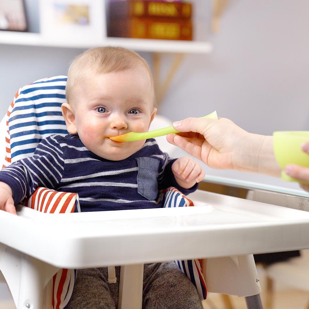 lifestyle_3, Olababy 100% Silicone Baby Feeding Spoon Set green sprout leaf ergonomic solid food feedingOlababy 100% Silicone Baby Feeding Spoon Set green sprout leaf ergonomic baby led weaning solid food feeding