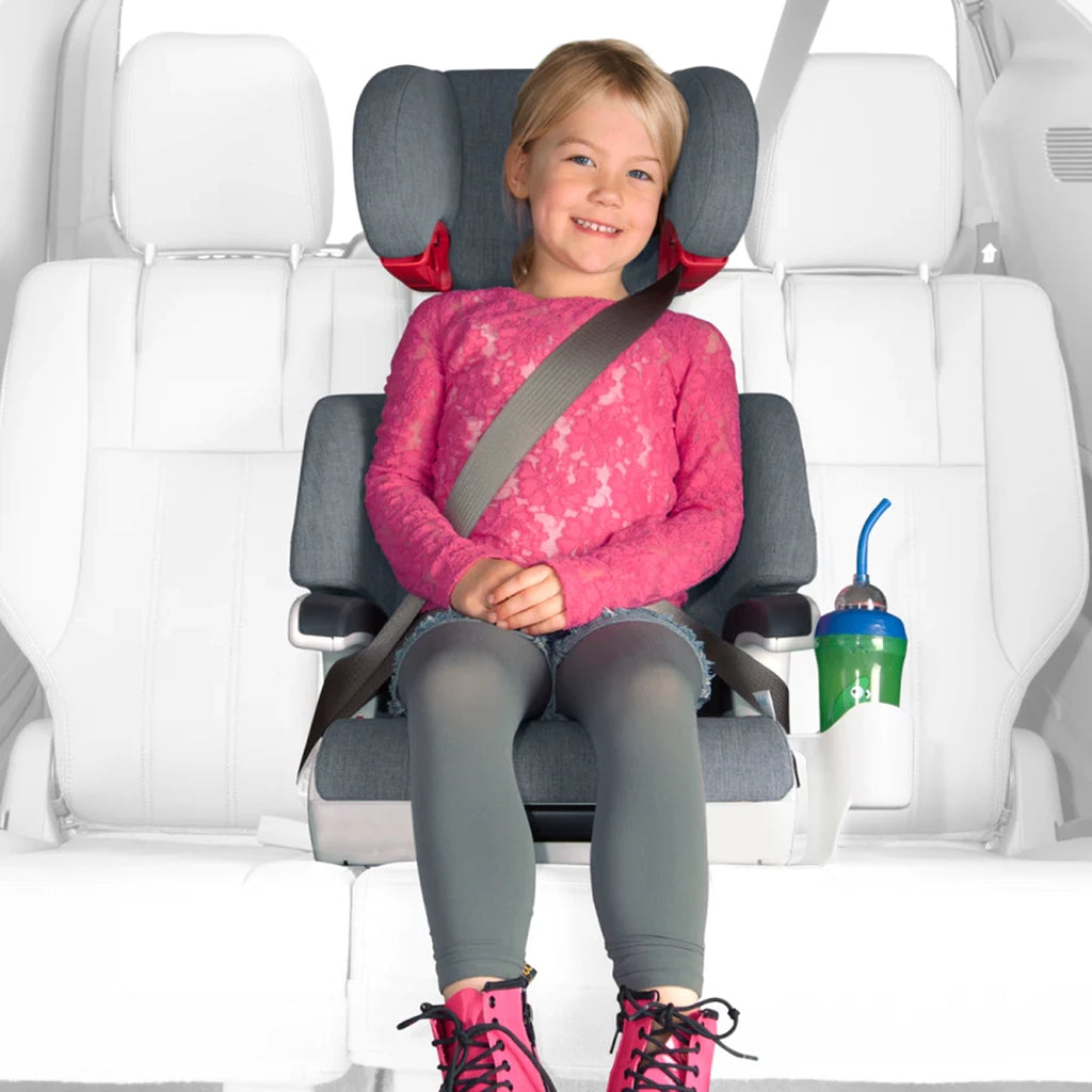 Child Riding in Clek Oobr Booster Car Seat