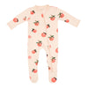 kyte baby sale on peach footied pajamas for babies
