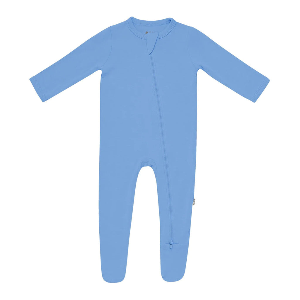 Kyte Baby coupon for stream blue footie pajamas