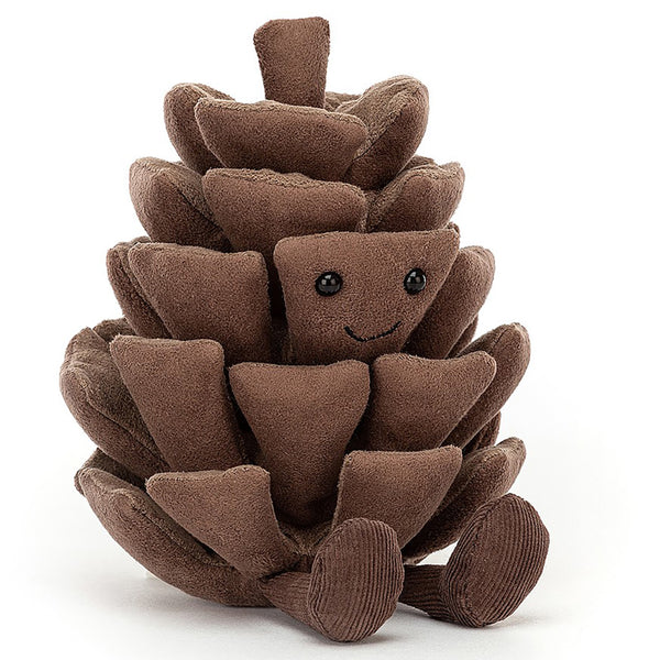 Jellycat Amuseable Pine Cone Children's Stuffed Animal Toy brown
