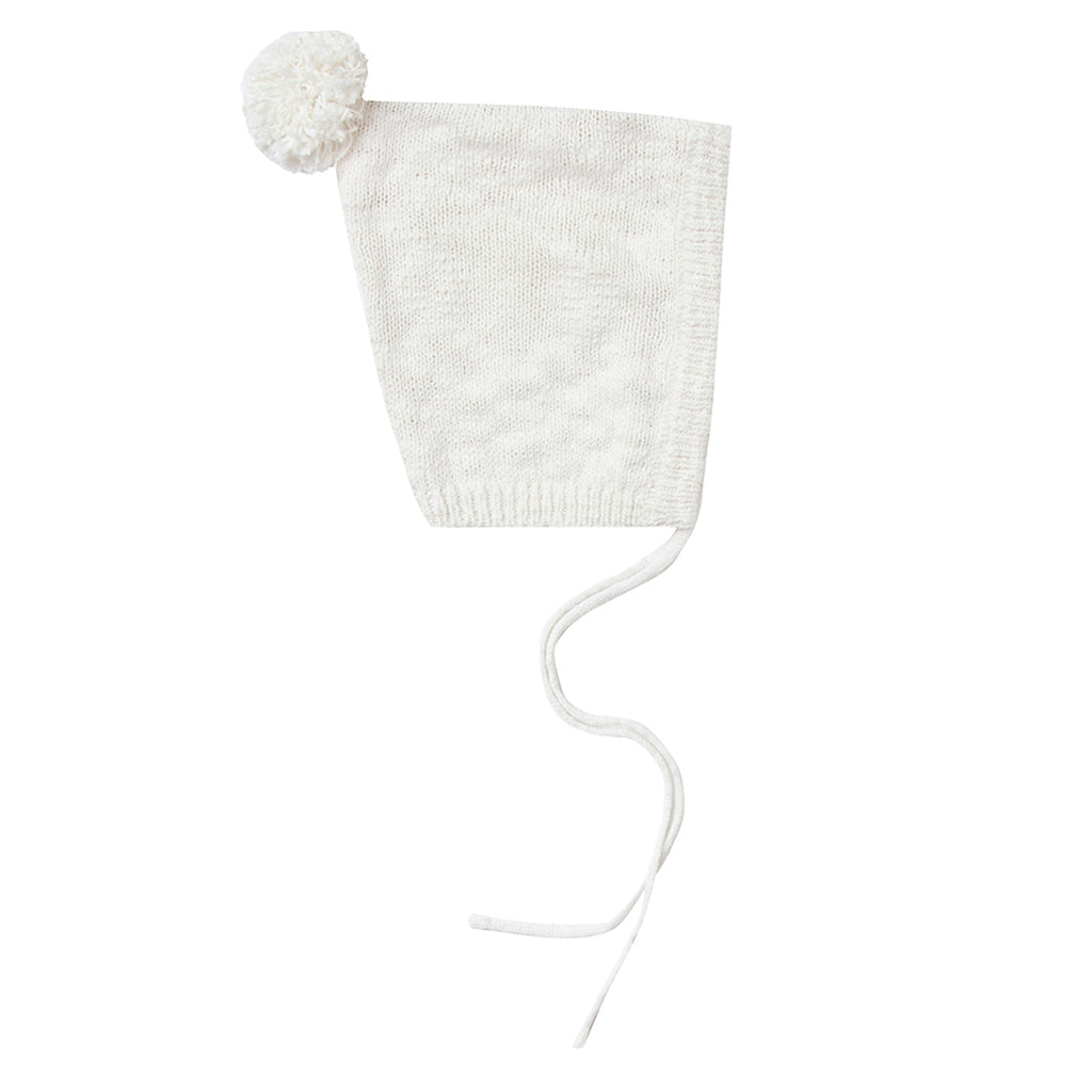 Rylee + Cru Waffle Knit Infant Baby Pixie Hat Clothing Accessory ivory white 