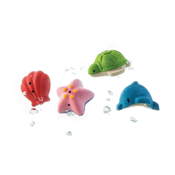 Outlet Plan Toys wooden Sea Life Bath Set best bath toys