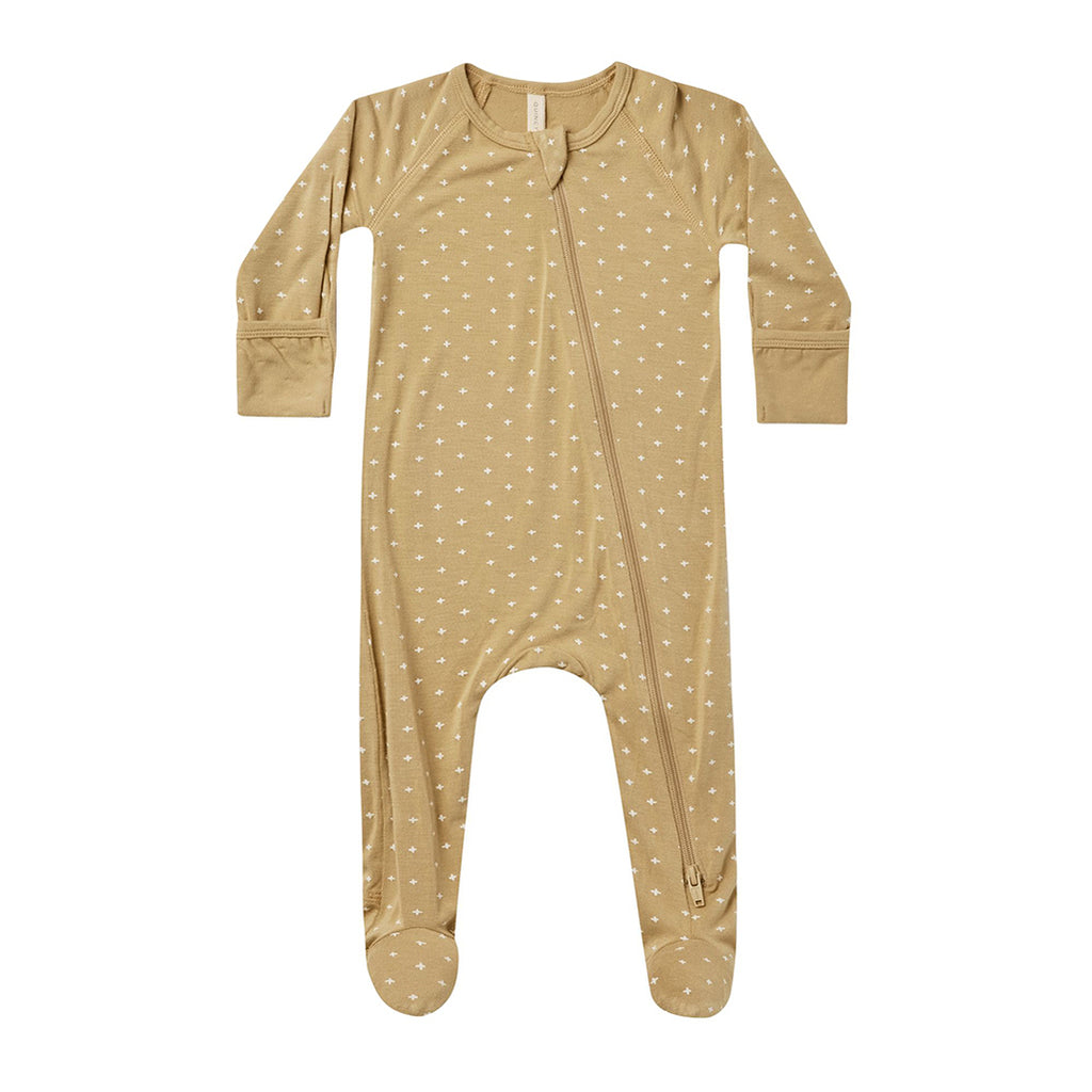 Quincy Mae onesies Footie Sleeper in Yellow