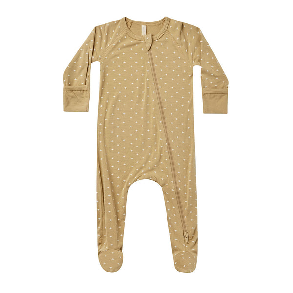 Quincy Mae onesies Footie Sleeper in Yellow