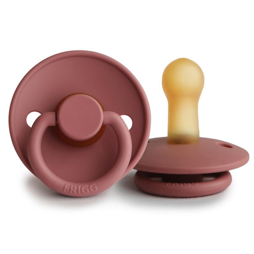 FRIGG pacifiers in Powder Blush 