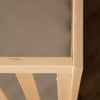Up close image of corner of crib sides to show detail. Baby boy nursery ideas