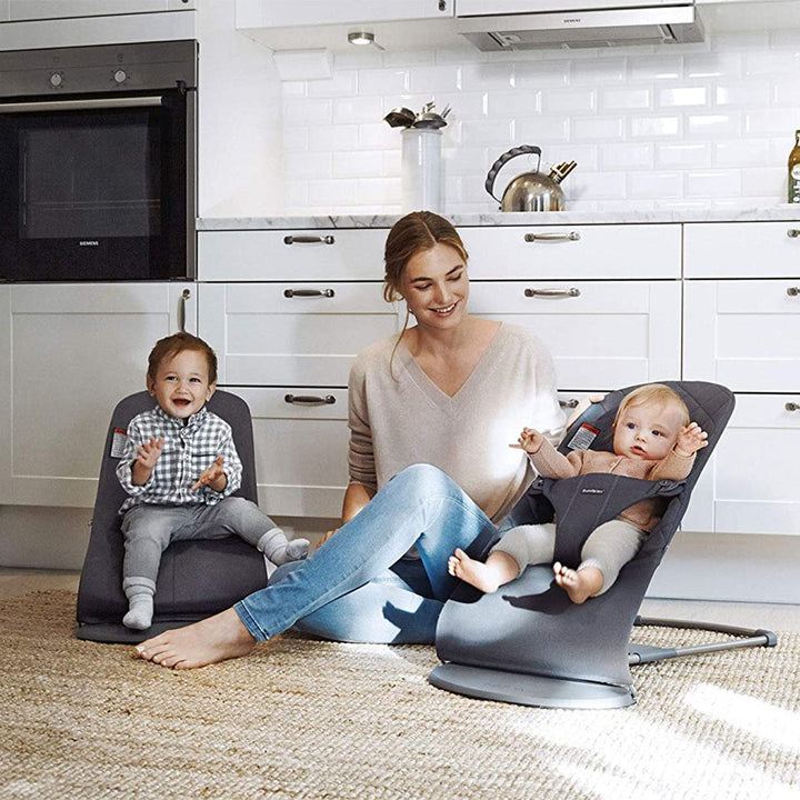 BabyBjorn anthracite landscape cotton baby bouncer age