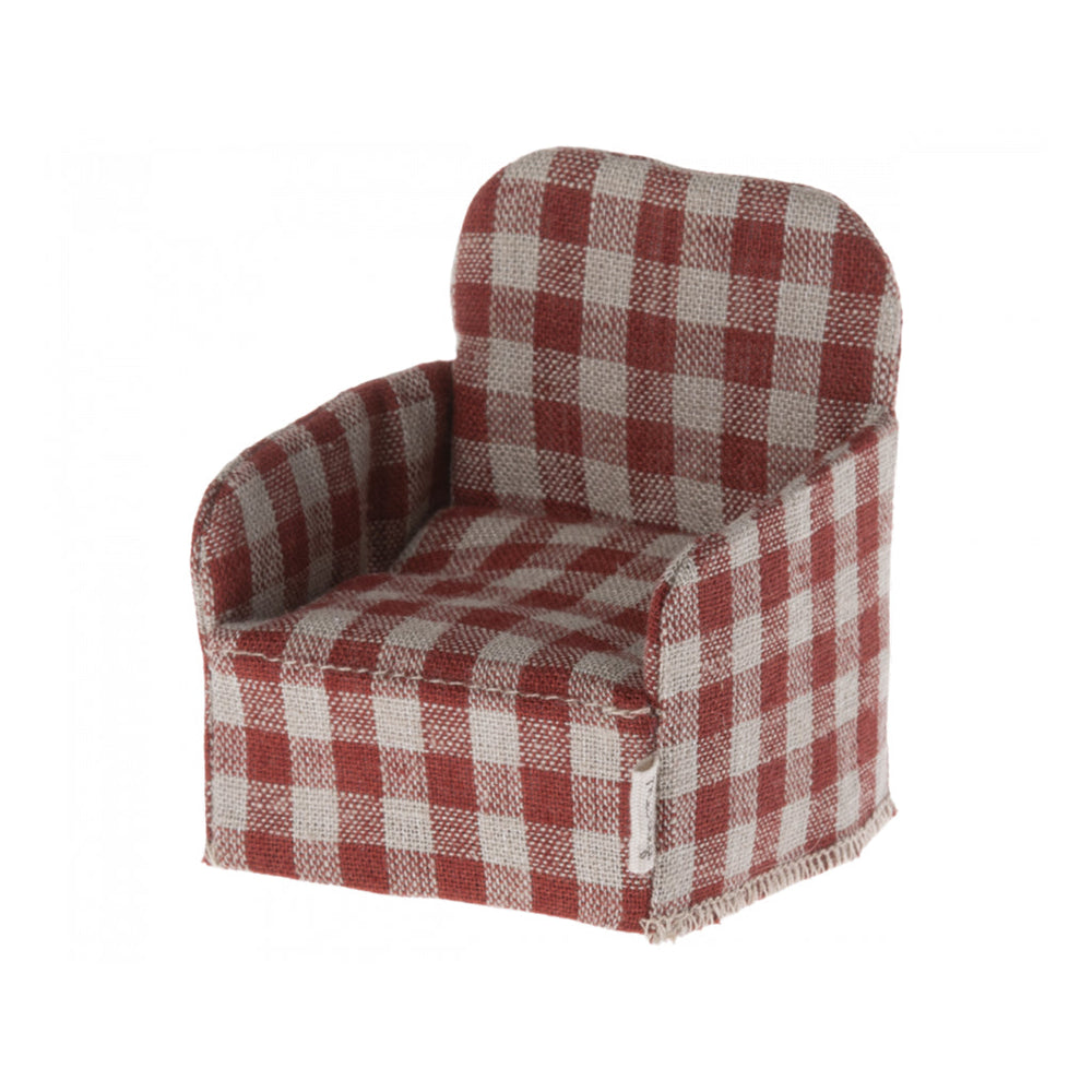 maileg dollhouse accessories red mouse chair