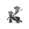 Side of Uppababy VISTA V2 Stroller with Two Front-Facing Rumbleseats in Jordan