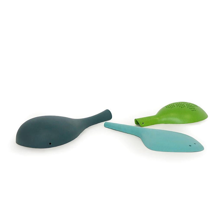 EKOBO Bamboo Sand Play Set Children's Eco-Friendly Summer Beach Toys  shades of blue and green