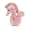 Jellycat medium Sienna Seahorse Children's Stuffed ocean Animal Toy pink - side