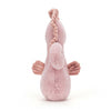 Jellycat medium Sienna Seahorse Children's Stuffed ocean Animal Toy pink - back