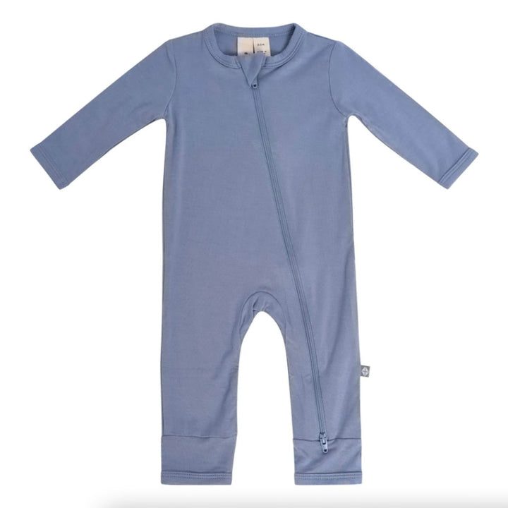 Kyte baby romper in slate blue