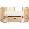 lifestyle_1, stokke oval sleepi junior fitted crib sheet cotton mattress bed