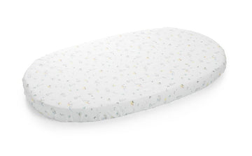 stokke sleepi fitted sheet white Stokke Sleepi Fitted Sheet – Hazel & Fawn