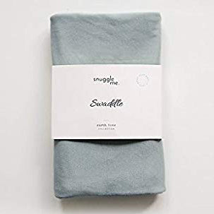 snuggleme organic swaddle blankets slate grey green