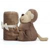 lifestyle_2, Jellycat Bashful Monkey Soother Children's Stuffed Animal Toy brown tan
