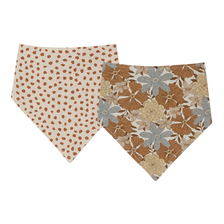 polka dot and floral Rylee Cru scarf bib.