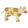 Holztiger Wooden Farm Animals Children's Toys cow brown horns tail