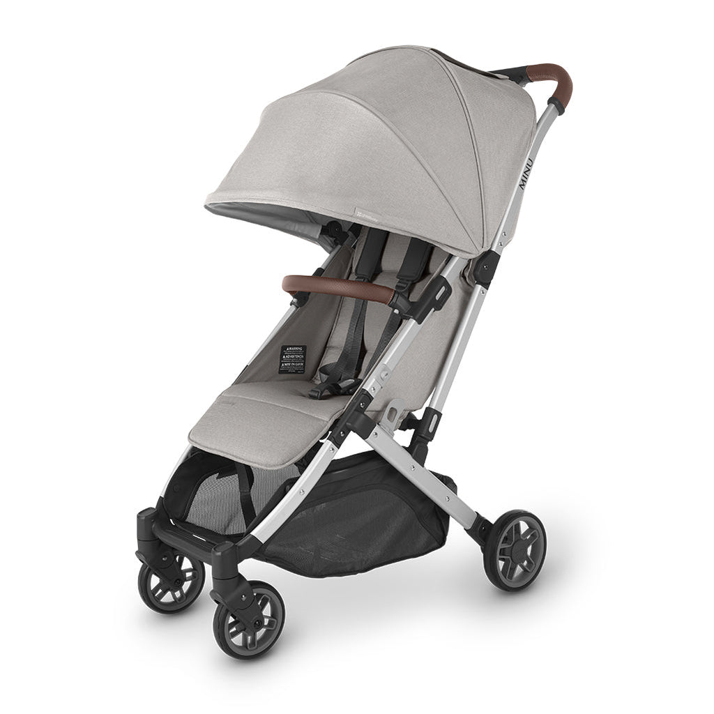 UPPAbaby Minu Stella V2 Adjustable Toddler Stroller with grey fabric