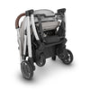Folded UPPAbaby Minu stella V2 Adjustable Toddler Stroller with grey fabric