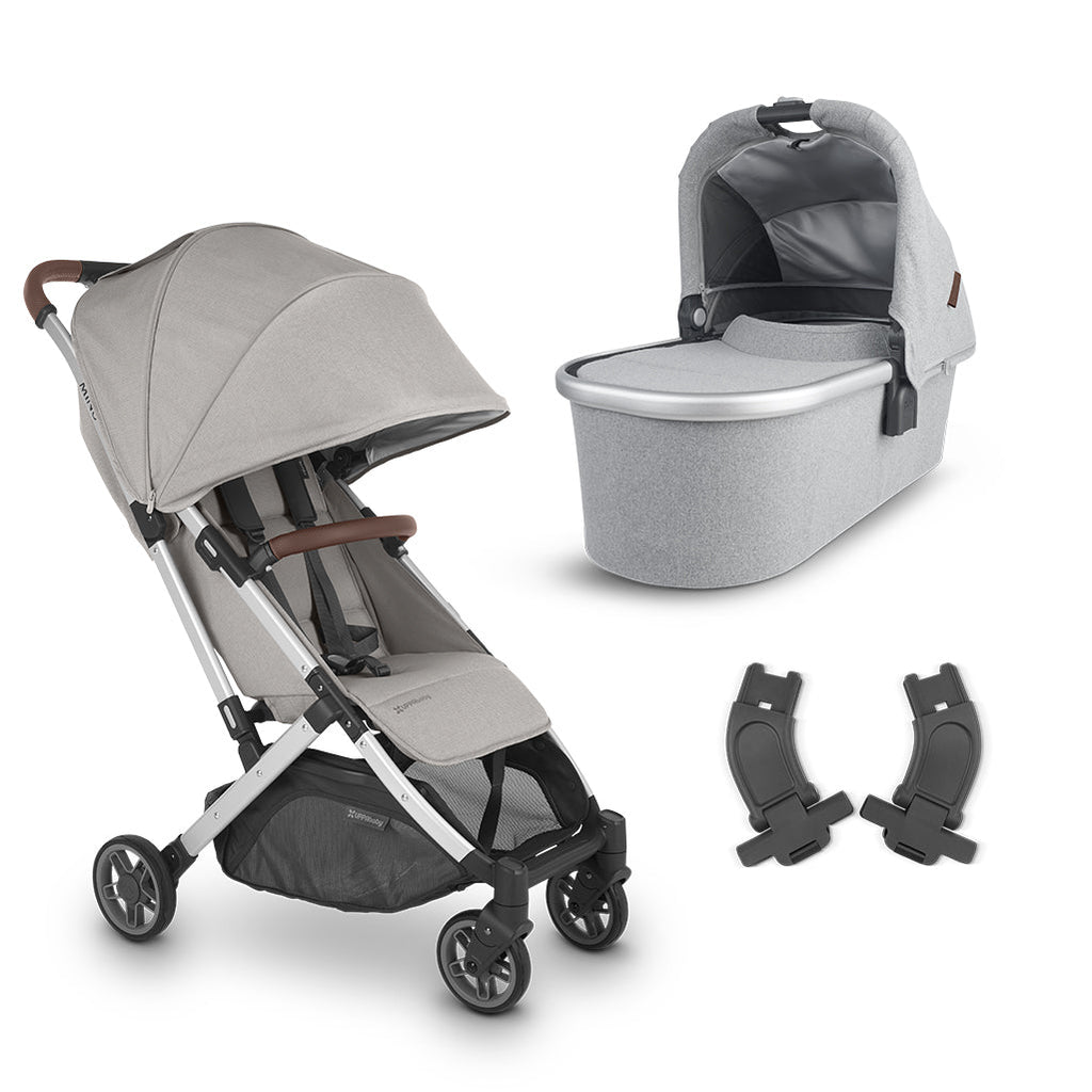 Stella  UPPAbaby Minu lightweight stroller with bassinet Travel System with Adapters