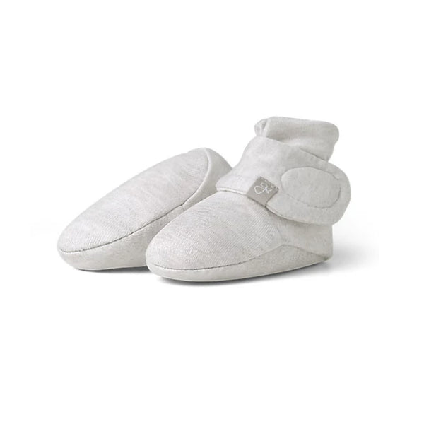 GoumiKids Storm Grey Booties Infant Stay On Boots light grey