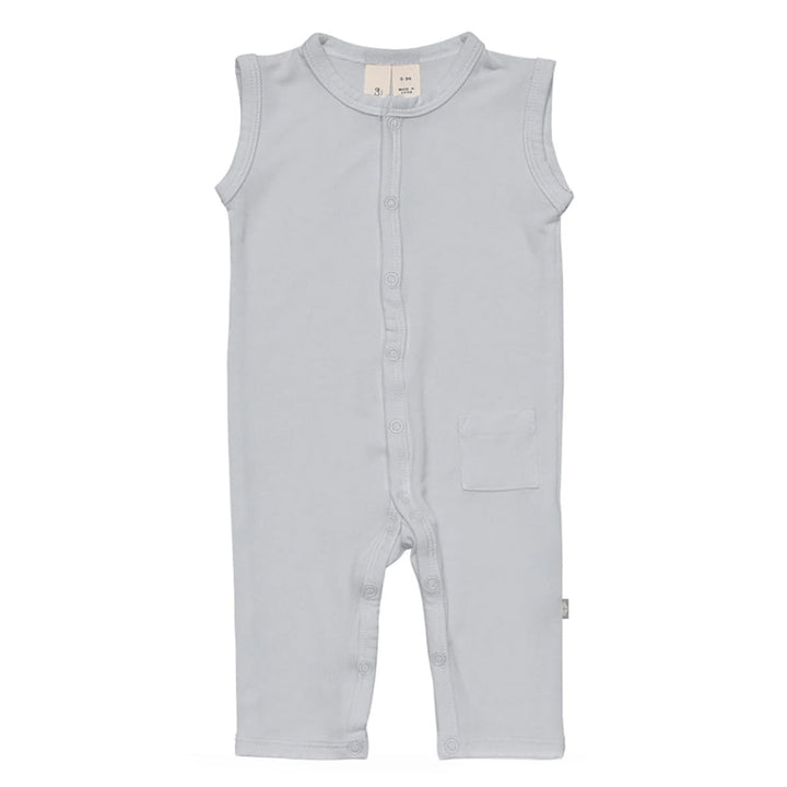 Kyte baby romper in storm grey