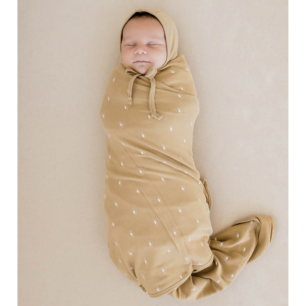 Quincy Mae organic baby swaddle petal