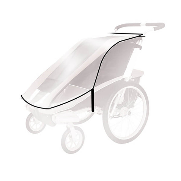 Thule Stroller Weather Protection Rain Cover for Chariot Cheetah 1  clear rain cover to protect your child and stroller