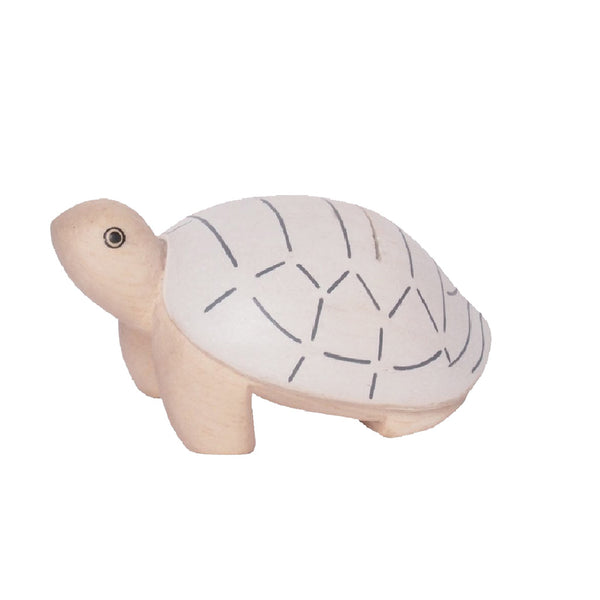 T-Lab Engimon Turtle Polepole Wooden Animals Kid's Hand-Crafted Toys natural wood color