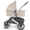 Side View of Uppababy Vista Stroller V2 with Bassinet Accessory in Declan