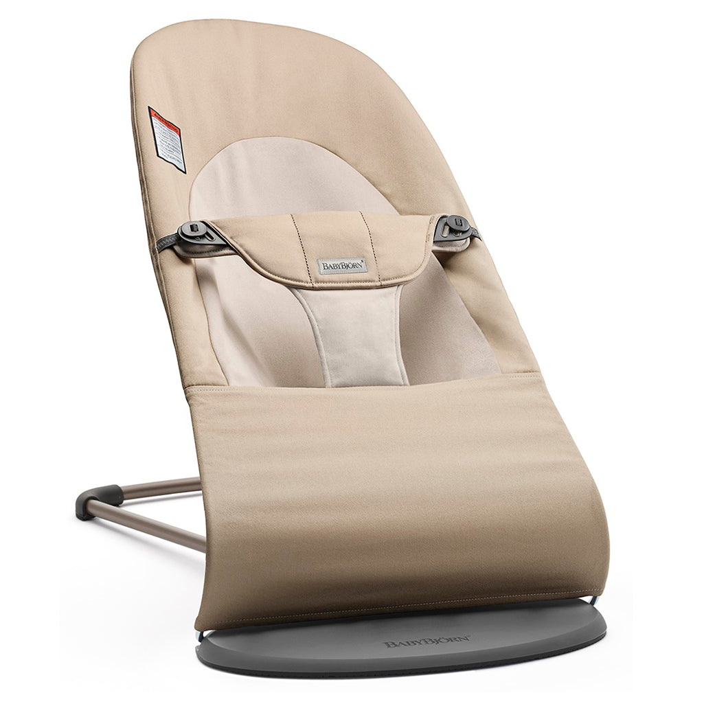 khaki beige baby bjorn bouncer balance soft