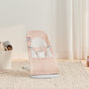 pearly pink white mesh infant bouncer seat by BabyBjorn