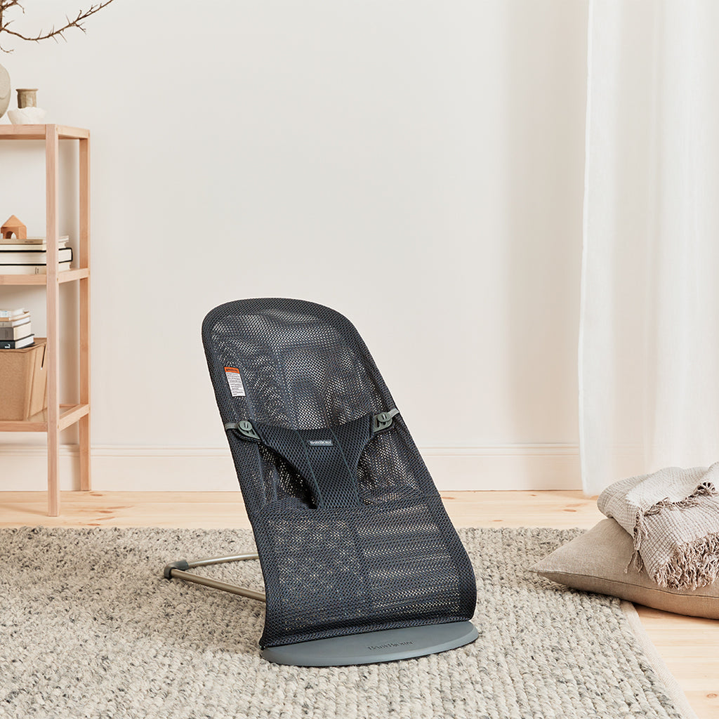 baby bjorn bouncer seat in anthracite mesh by BabyBjorn