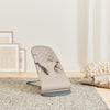baby bjorn bouncer bliss in sand grey cotton quilt