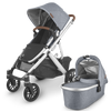 Uppababy Vista Stroller V2 with Bassinet Accessory in Gregory