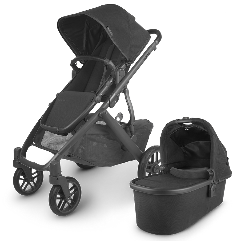 Uppababy Vista Stroller V2 with Bassinet Accessory in Jake