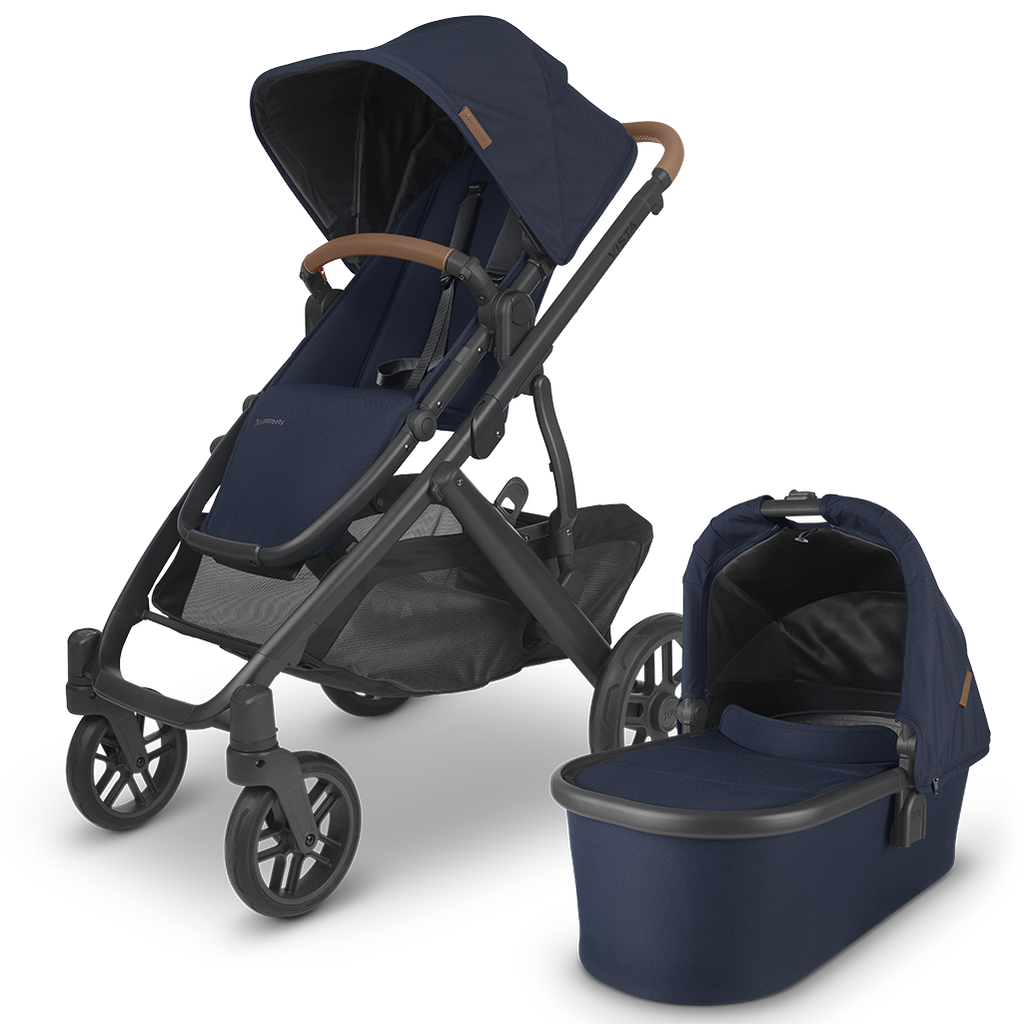 Uppababy Vista Stroller V2 with Bassinet Accessory in Noa