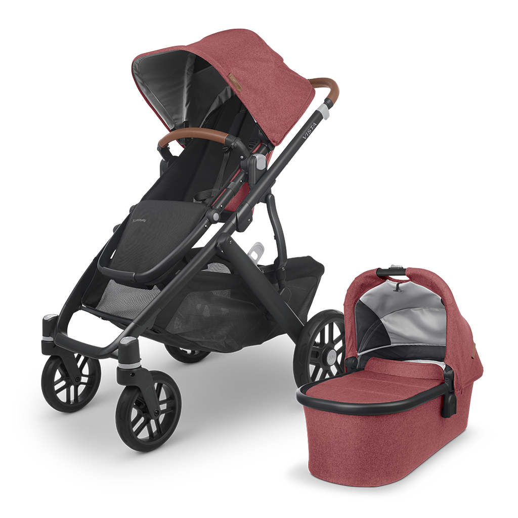 UPPAbaby vista Stroller and bassinet set in Lucy