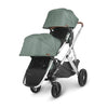 Uppababy VISTA V2 Stroller with Two Rumbleseats in Gwen Green with Sunshades