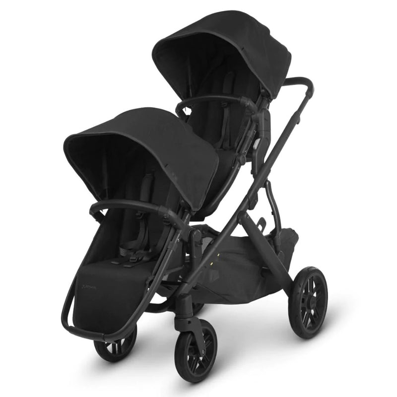 Jack Black Uppababy VISTA V2 Stroller with Two uppababy Rumbleseats