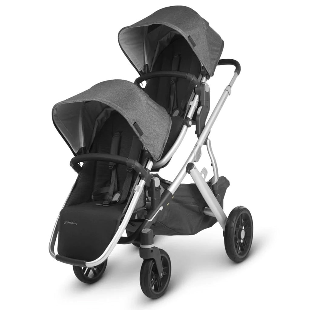 Jordan Grey Uppababy VISTA V2 Stroller with Two Front-Facing Rumbleseats