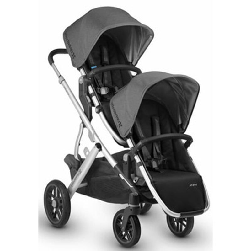 Jordan Grey Uppababy VISTA V2 double Stroller with Two Rumbleseats