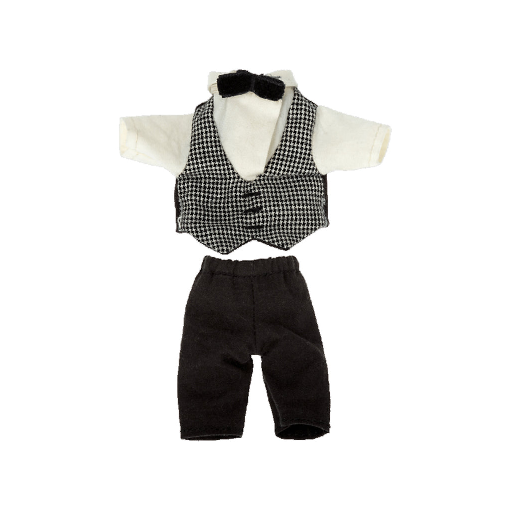 Maileg Big Sibling Waiter Clothes Children's Pretend Play Doll Clothes black and white